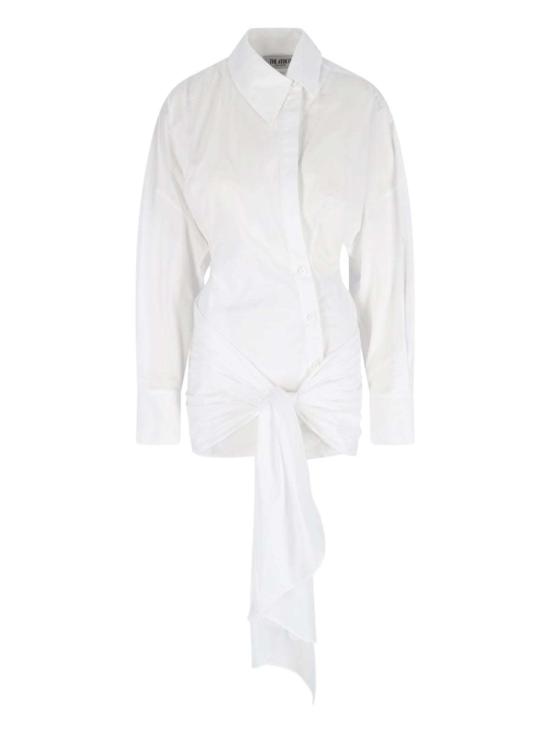  디 아티코 숏 원피스 아티코 미니 셔츠 드레스 화이트