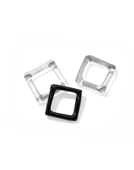  제인 다렌스부르그 반지 제인 다렌스버그 스퀘어 링 클리어 - JANE DARENSBOURG