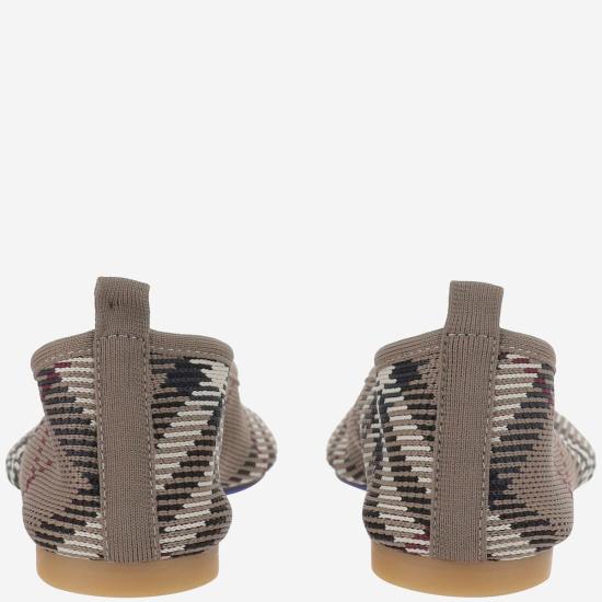  [키즈] 버버리 레이스업 슈즈 베이비 발레 플랫 레드 - BURBERRY