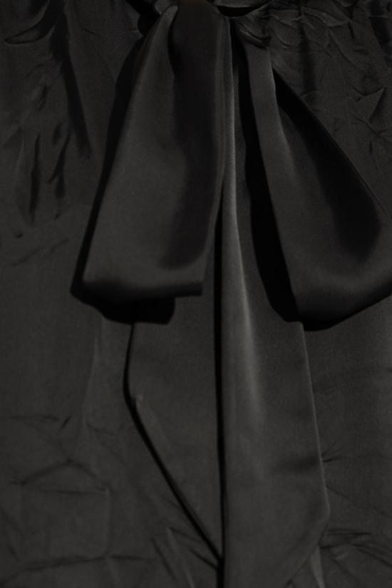  발렌시아가 블라우스 더블 슬리브 셔츠 블랙 - BALENCIAGA