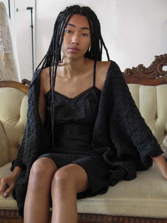  Erica Tanov 가디건 에리카 타노프 코튼 키모노  잉크 - OTHER BRANDS