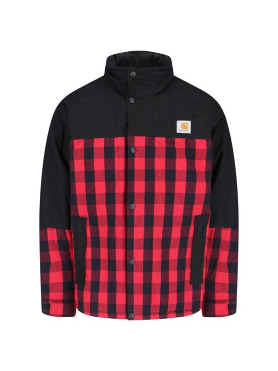  와타나베 준야 자켓 준야 와타나베 X 카하트 WIP 테크니컬 체크 재킷 블랙