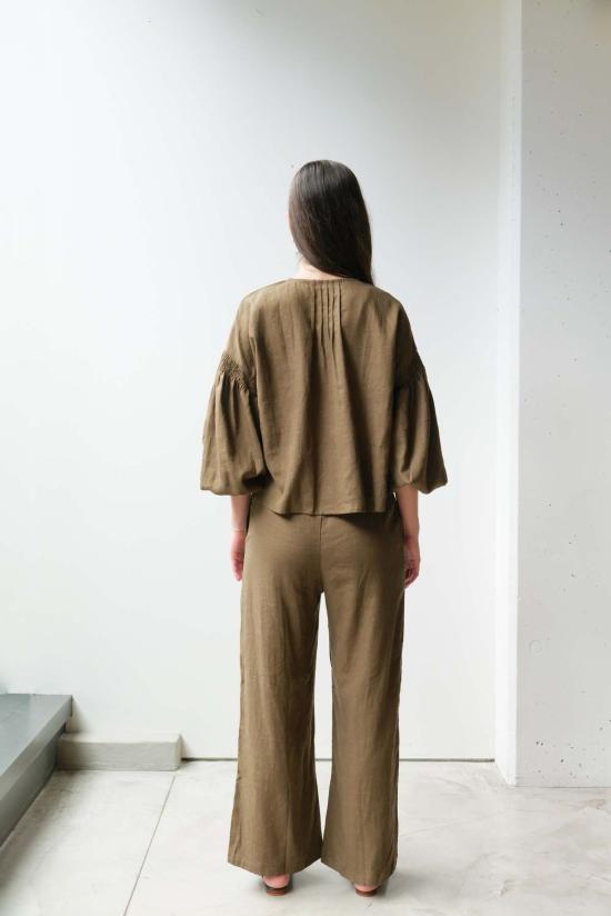  at Dawn. 스트레이트 팬츠 새벽에. 허리끈 조절 바지 - OTHER BRANDS