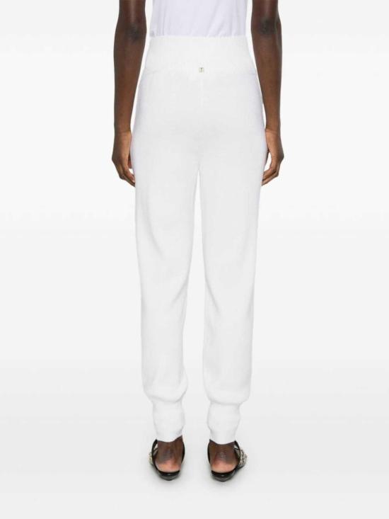  끌로에 스트레이트 팬츠 울 니트 팬츠 화이트 - CHLOE