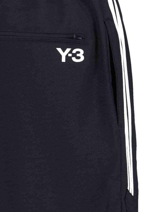  와이쓰리 스트레이트 팬츠 Y3 재활용 폴리에스터 와이드 팬츠 블랙 - Y-3