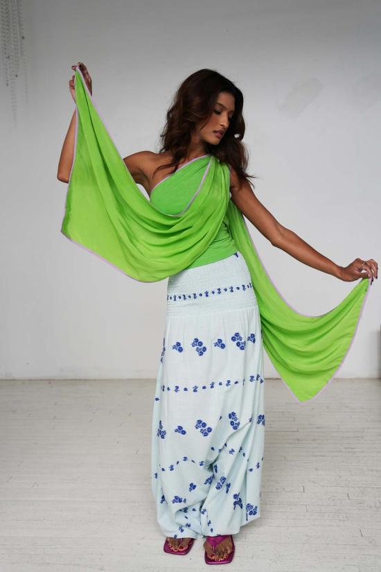  아바카시 블라우스 실크 디비야 - ABACAXI