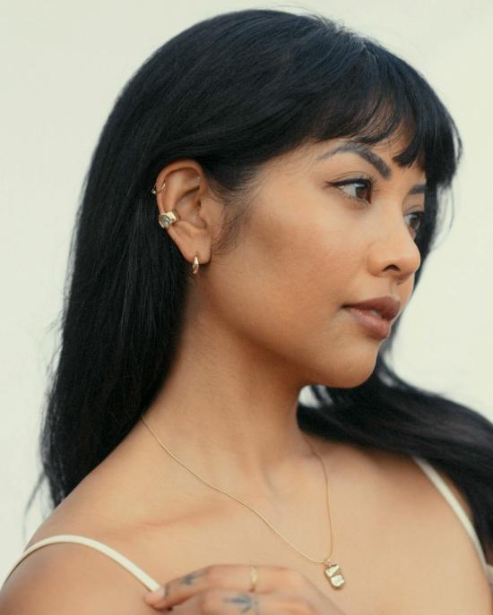  럭스 줄라이 이어링 사파이어 어비스 커프 - LUX JULY