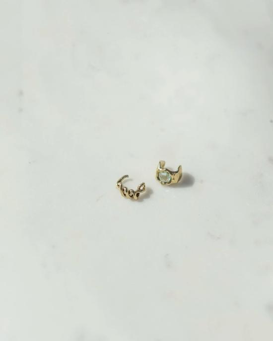  럭스 줄라이 이어링 사파이어 어비스 커프 - LUX JULY