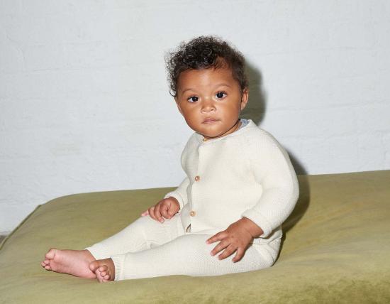  [키즈] Vild House of Little 트레이닝/조거 팬츠 빌드 하우스 오브 리틀 오가닉 니트  에크루