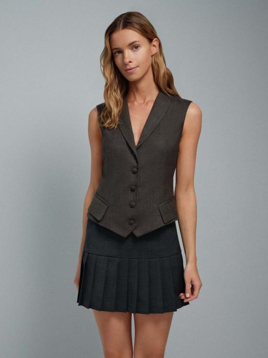  설리번 베스트 설리반 달링 밍크 조끼 - SULLIVAN