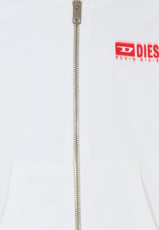  [키즈] 디젤 풀오버 키즈 스웨트셔츠 화이트 - DIESEL