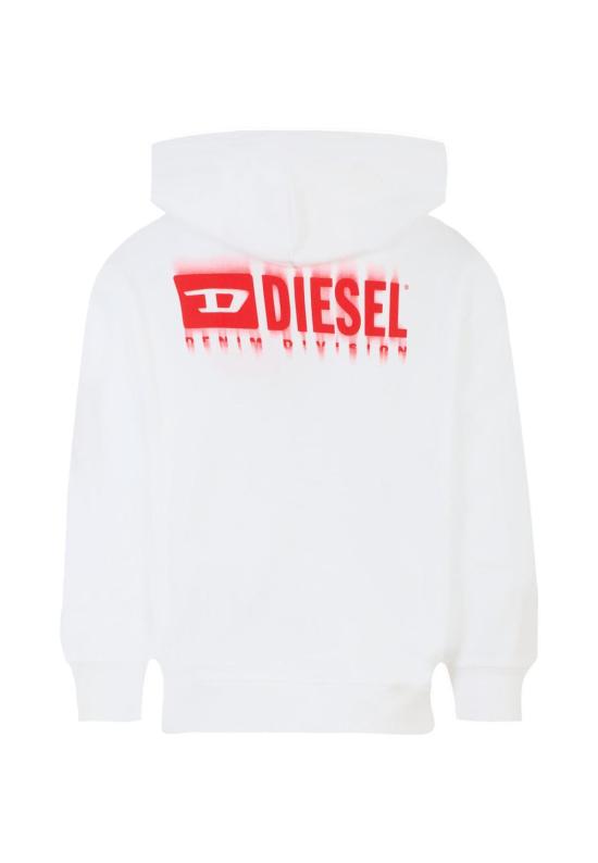  [키즈] 디젤 풀오버 키즈 스웨트셔츠 화이트 - DIESEL