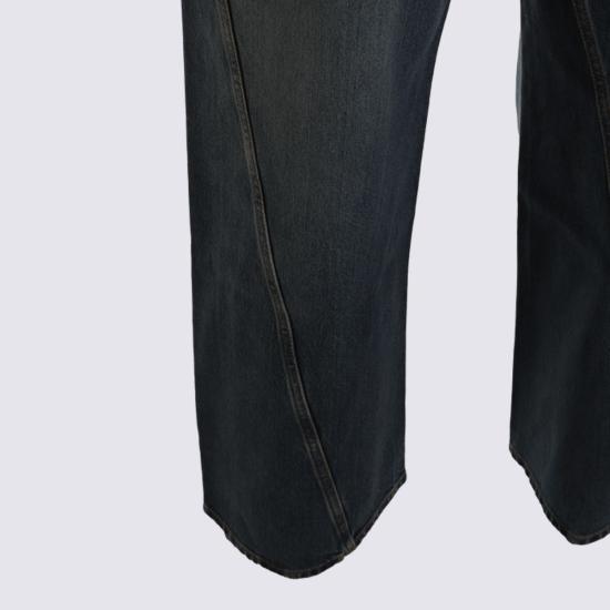  알라이아 데님 팬츠 코튼 진 블루 미네랄 - ALAIA