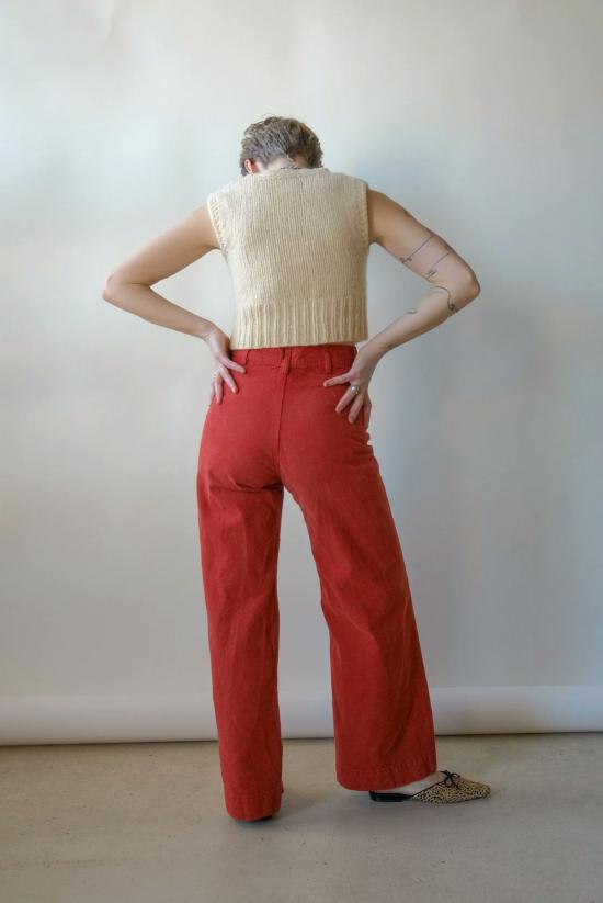  제시 캄 팬츠 페이디드 레드 캄 - JESSE KAMM