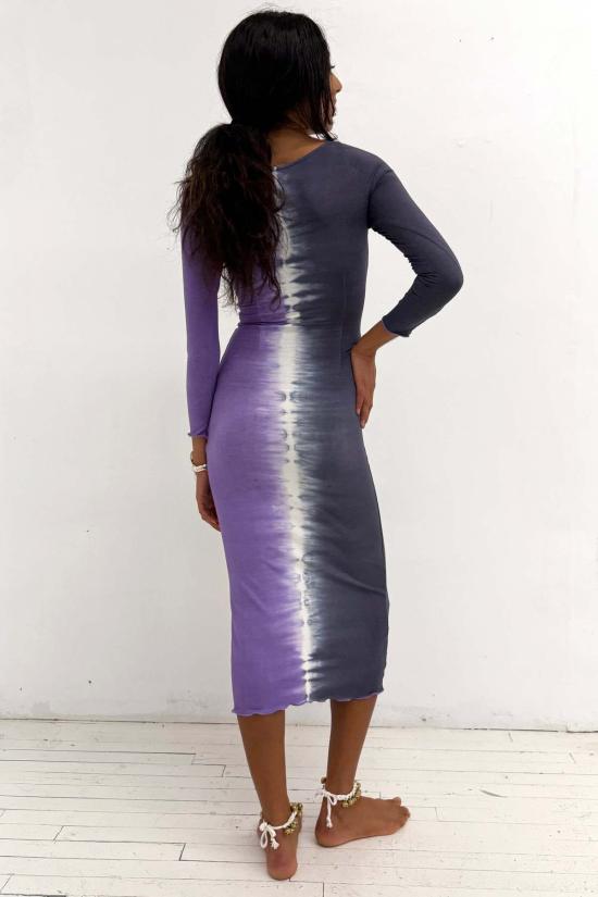  아바카시 롱 원피스 Abacaxi 래글런 타이다이 맥시 드레스 - ABACAXI