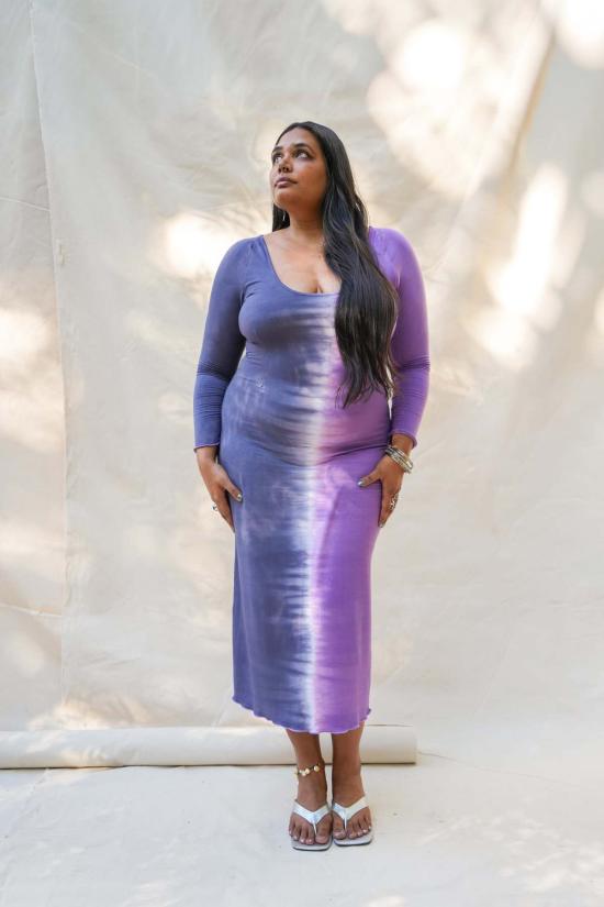  아바카시 롱 원피스 Abacaxi 래글런 타이다이 맥시 드레스