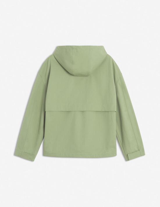  메종키츠네 자켓 메종 키츠네 후드 팝오버 재킷 터프 그린 - MAISON KITSUNE