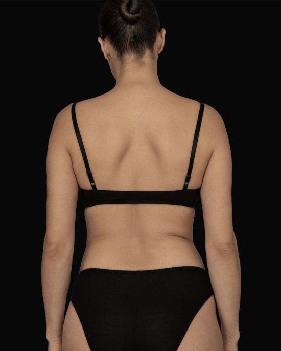  카이 인티메이츠 브라 리클라인 뱀부 풀오버  블랙 - KYE INTIMATES