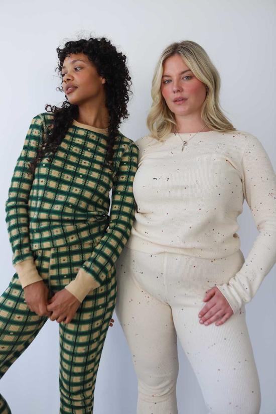  Noble 긴팔 티셔츠 노블 와플 탑 체크 - OTHER BRANDS