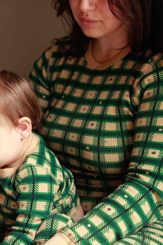  Noble 긴팔 티셔츠 노블 와플 탑 체크 - OTHER BRANDS