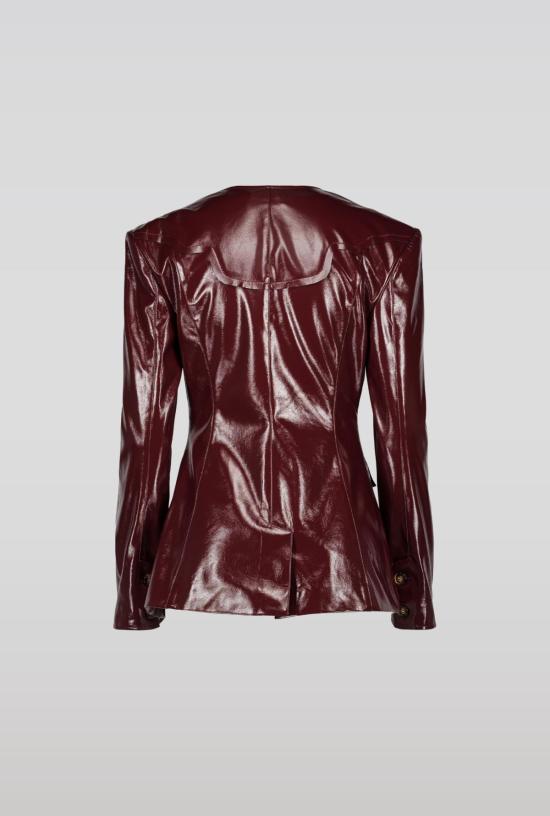  SAEMDI 가죽 자켓 사엠디 조각 수트 재킷 - SAEMDI