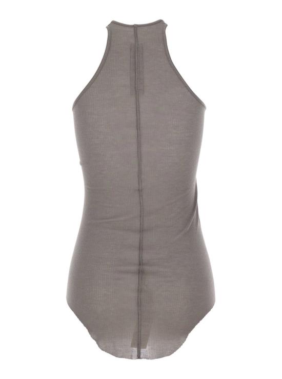  릭 오웬스 블라우스 U넥 골지 민소매 탑 (회색) - RICK OWENS