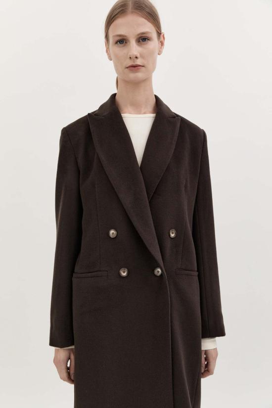  Hyde and Stone 코트 하이드 앤 스톤 페르니엘 울  초콜릿