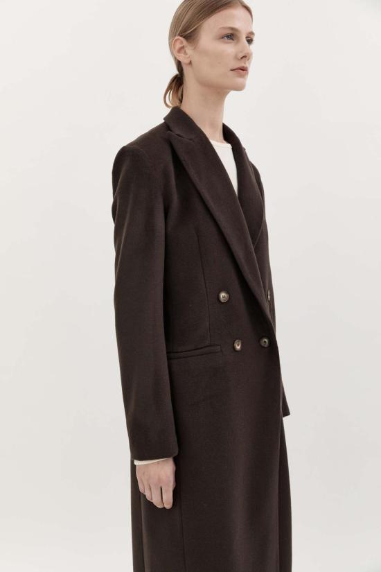  Hyde and Stone 코트 하이드 앤 스톤 페르니엘 울  초콜릿 - OTHER BRANDS