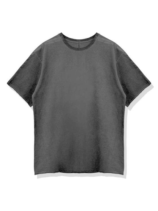  SAN263-1 반팔 티셔츠 San263 1 테이핑 염색 티셔츠 블랙