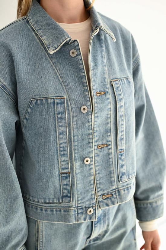  사야카 다비스 뉴욕 데님 자켓 사야카 데이비스 뉴욕 크롭 재킷 - SAYAKA DAVIS NEW YORK