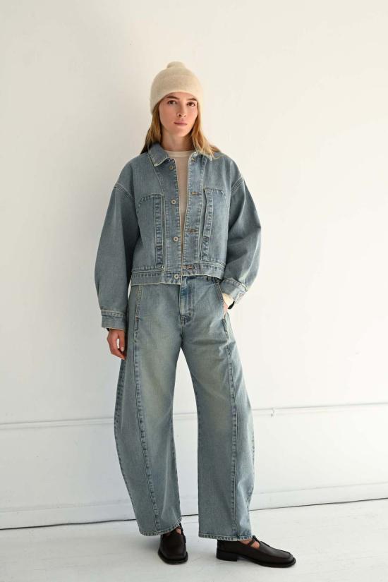  사야카 다비스 뉴욕 데님 자켓 사야카 데이비스 뉴욕 크롭 재킷 - SAYAKA DAVIS NEW YORK