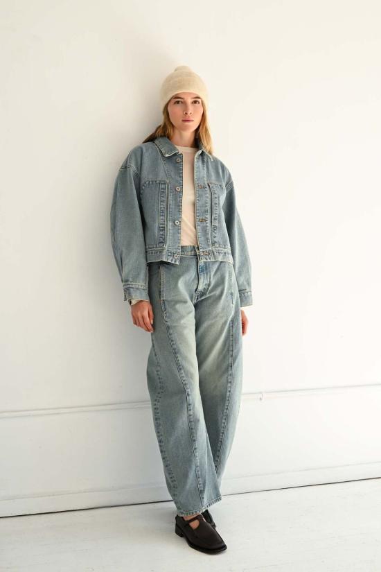  사야카 다비스 뉴욕 데님 자켓 사야카 데이비스 뉴욕 크롭 재킷 - SAYAKA DAVIS NEW YORK