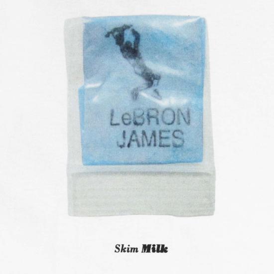  Skim Milk 반팔 티셔츠 스키밍 밀크 르브론 제임스 티셔츠 화이트 - SKIM MILK