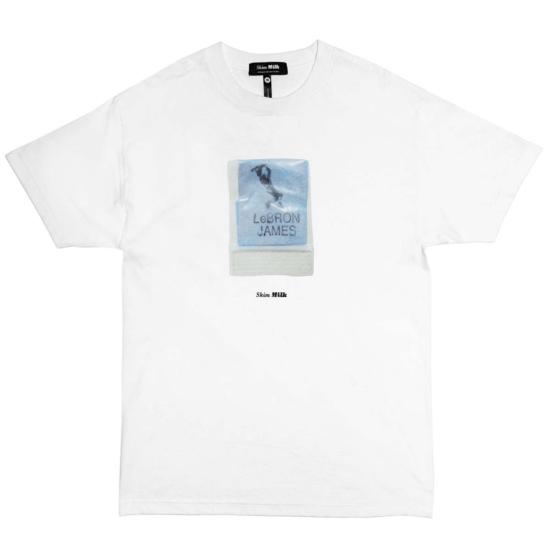  Skim Milk 반팔 티셔츠 스키밍 밀크 르브론 제임스 티셔츠 화이트