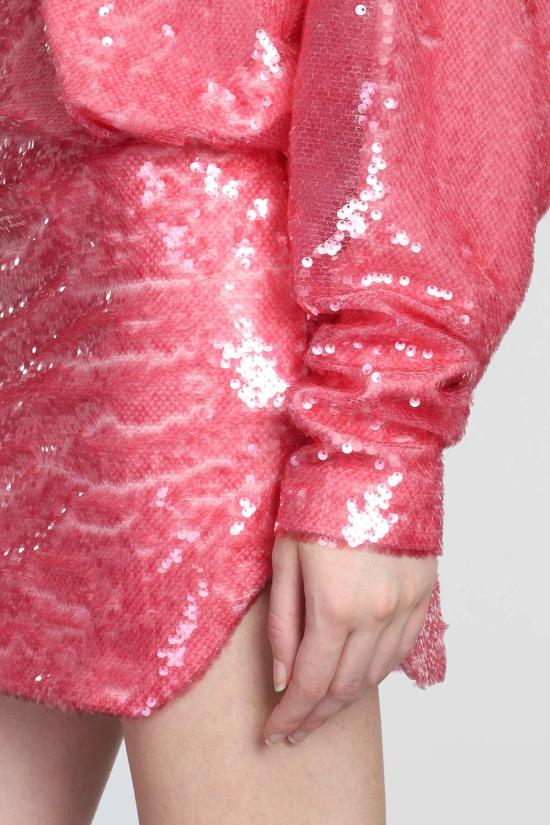  디 아티코 숏 원피스 아티코 가엘 민비 드레스 핑크 - THE ATTICO