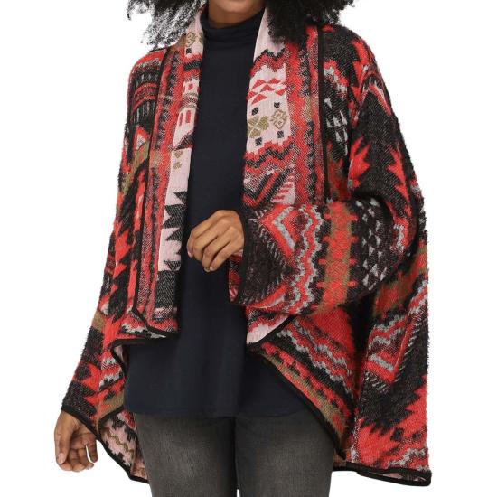  비스마야 가디건 산토 기모노 블랙 체리