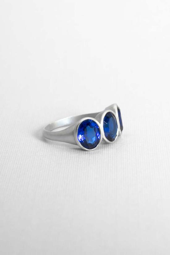  브루나 테노리오 주얼리 반지 트리오 사파이어 링 - BRUNA TENORIO JEWELRY
