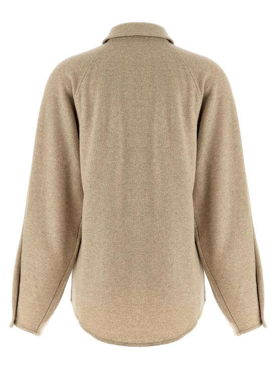  막스마라 셔츠 막스 마라 세시 오버셔츠 베이지 - MAX MARA