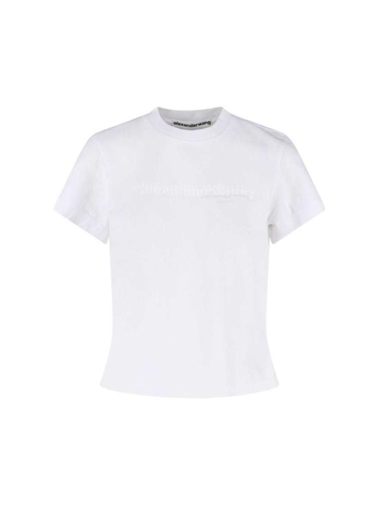  알렉산더 왕 반팔 티셔츠 로고 티셔츠