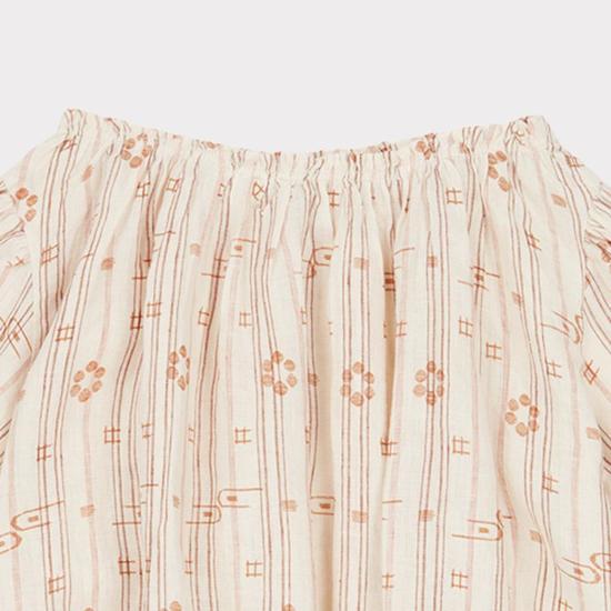  [키즈] Caramel 트레이닝 상의 키즈 카라멜 퀸즈 파크 블라우스 로즈 탄 - CARAMEL