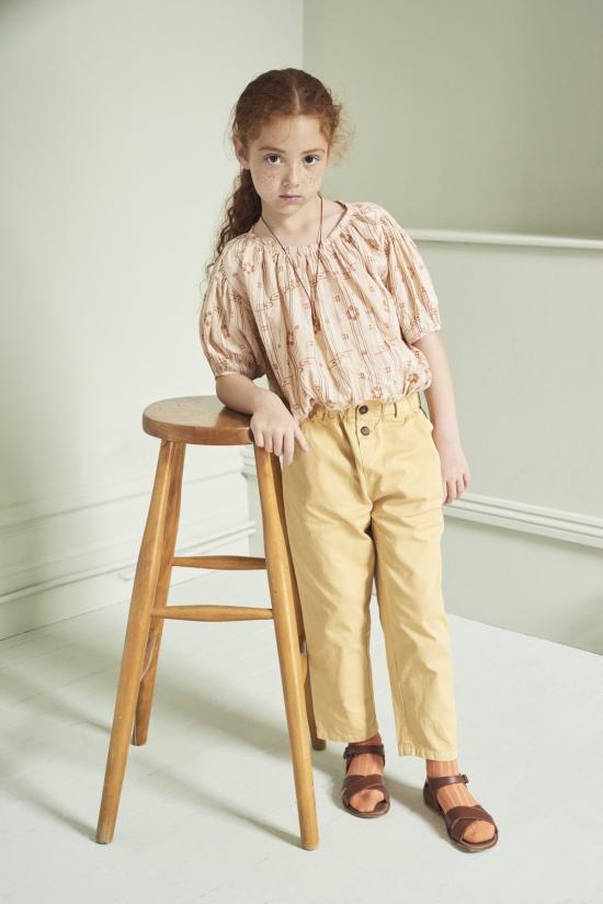  [키즈] Caramel 트레이닝 상의 키즈 카라멜 퀸즈 파크 블라우스 로즈 탄