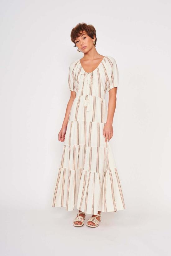  dra 롱 원피스 드라 아야나 드레스 빈티지 아이보리 - OTHER BRANDS