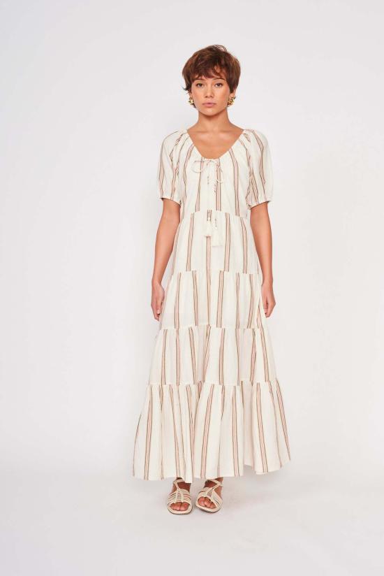  dra 롱 원피스 드라 아야나 드레스 빈티지 아이보리 - OTHER BRANDS