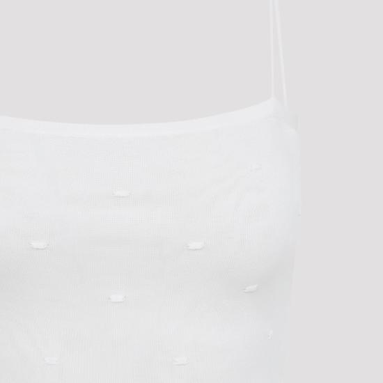  자크뮈스 블라우스 플루메티스 탑 오프 화이트 - JACQUEMUS