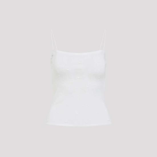  자크뮈스 블라우스 플루메티스 탑 오프 화이트 - JACQUEMUS