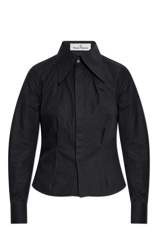  비비안웨스트우드 반팔 티셔츠 비비안 웨스트우드 로고 티셔츠 블랙