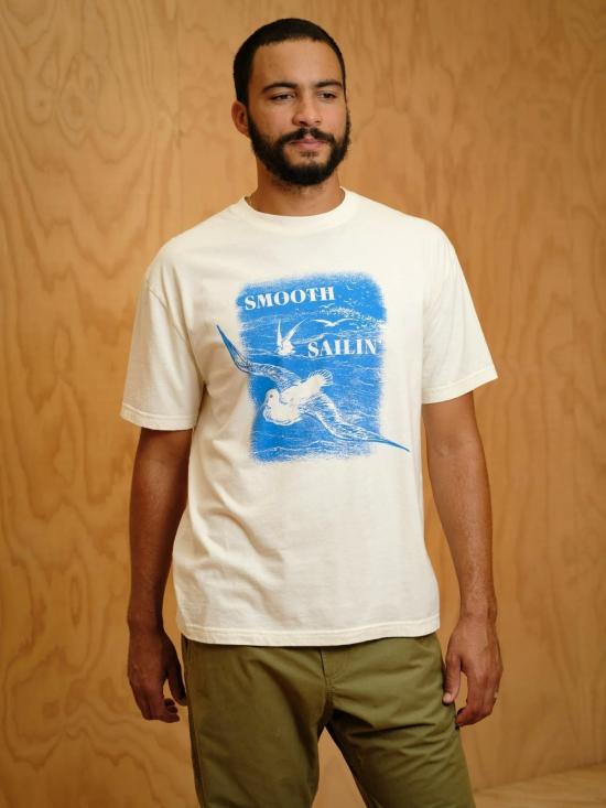  Mollusk 반팔 티셔츠 연체동물 스무스 세일링 티 - MOLLUSK