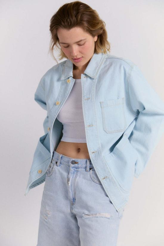  샤이나 모트 데님 자켓 초어 코트 - SHAINA MOTE