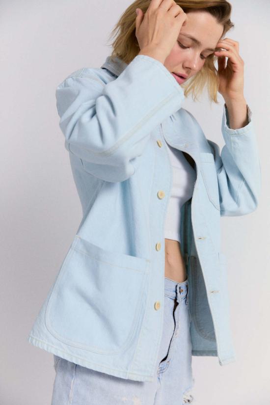  샤이나 모트 데님 자켓 초어 코트 - SHAINA MOTE