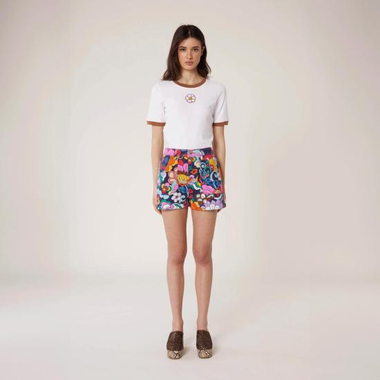  마누슈 숏팬츠 마누쉬 니키 쇼츠 사이키델릭 네이비